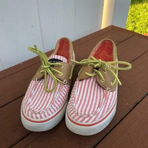 Striped Sperry Boat Shoe